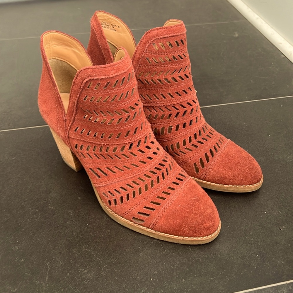 Red lace FRYE boot